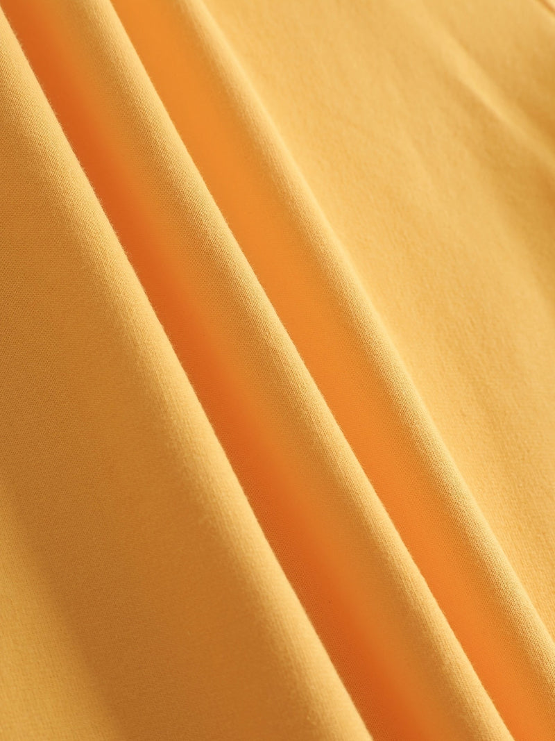 Casual Geel Sweatshirt met Humoristische Grafische Print - Elara