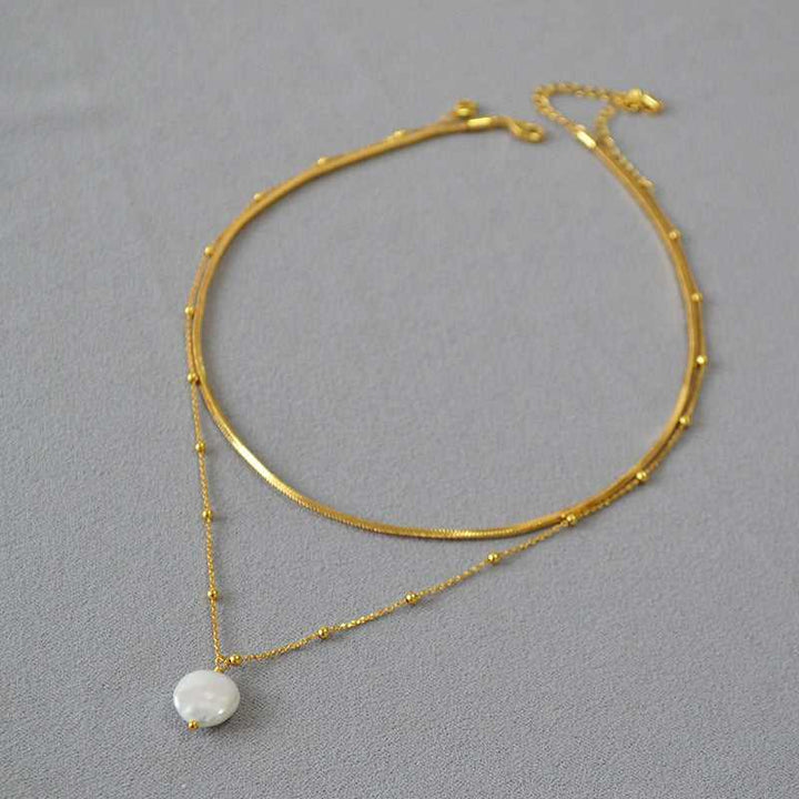 Stijlvolle Barok Parelketting - Isaline