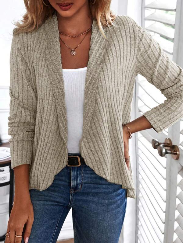 Podstawowy top Effen z długimi rękawami - Liora