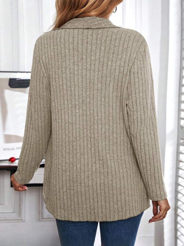 Podstawowy top Effen z długimi rękawami - Liora