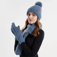 Trendy Dames Winter Beanie Set - Lara