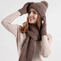 Trendy Dames Winter Beanie Set - Lara