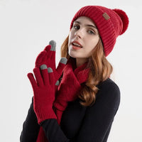 Trendy Dames Winter Beanie Set - Lara