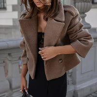 Trendy Korte Wollen Damesjas - Elly