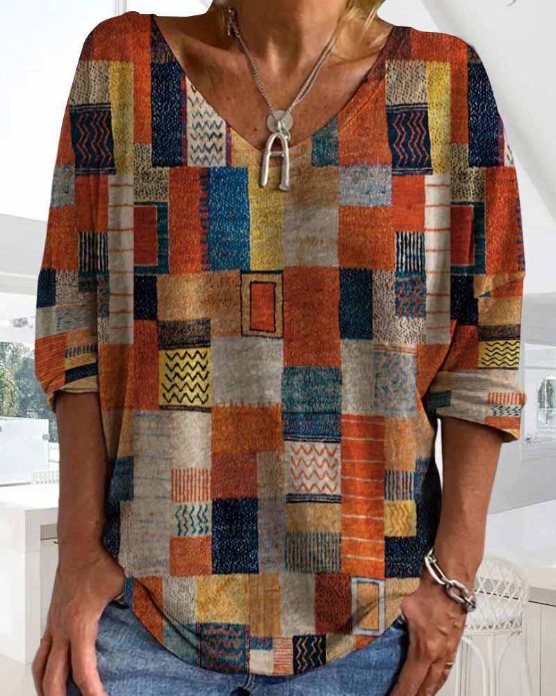 Losvallende Katoenen Dames Top – Amira