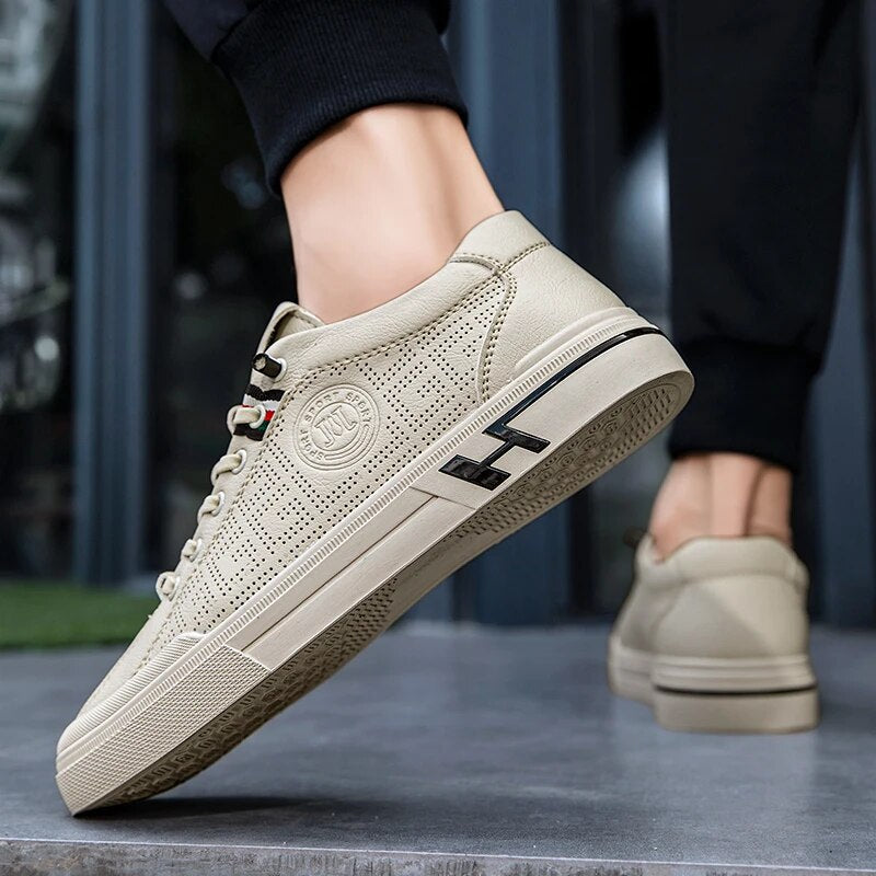 Heren Sneaker van Geperforeerd Leer met Lichtgewicht Constructie – Ethan