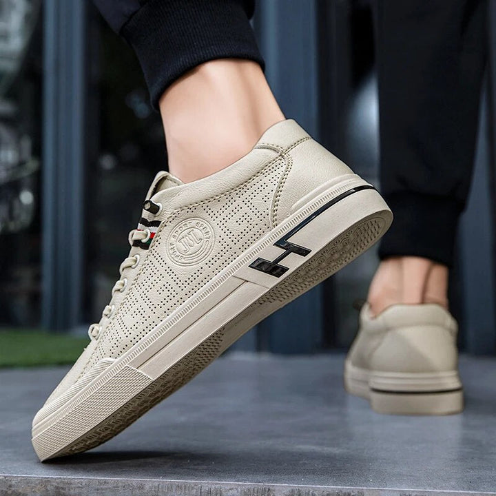 Heren Sneaker van Geperforeerd Leer met Lichtgewicht Constructie – Ethan