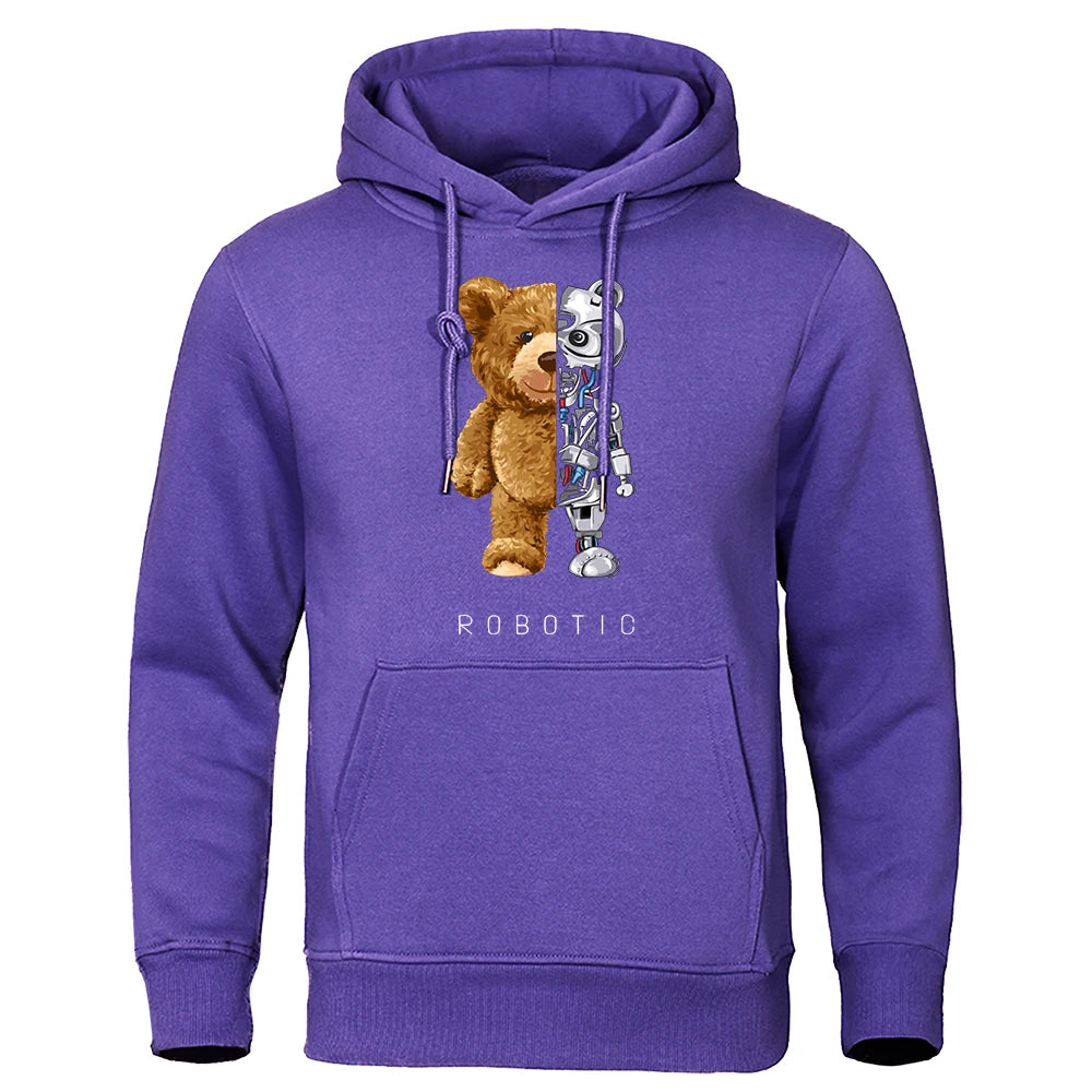 Vardi Dante™ Robo Bear Hoodie | Teddy Tech-sweatshirt