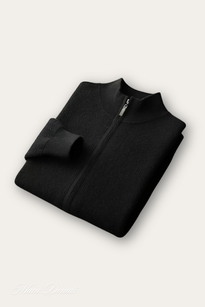 Komfortowy wełniany męski sweter - Elias