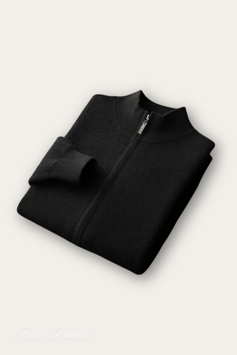 Komfortowy wełniany męski sweter - Elias