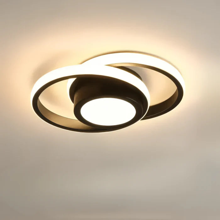 Moderne LED Plafondlamp met Dubbel Ringontwerp -  Twilight Rings