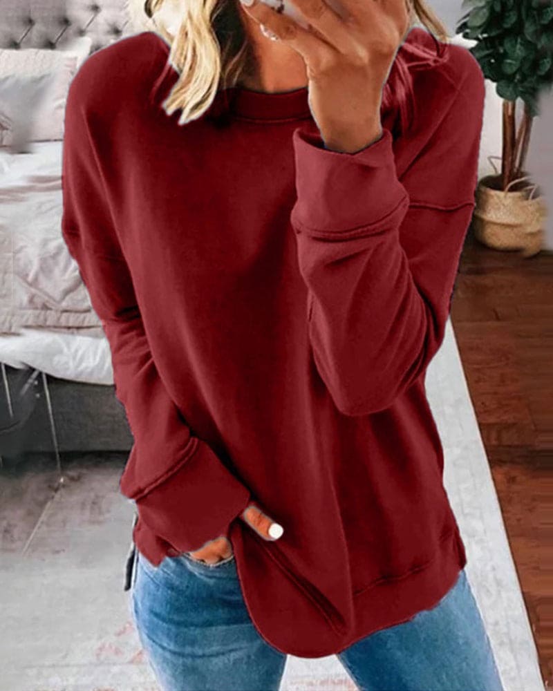 Effen Dames Sweatshirt - Serena