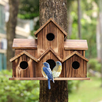 6 Gats Handgemaakt Vogelhuisje - NestHaven