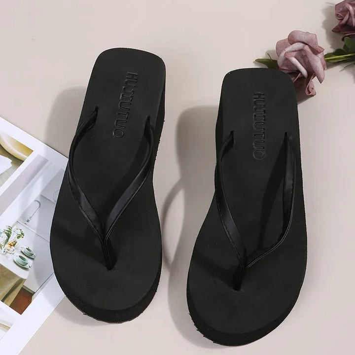 Dames Plateau Teenslippers - Riviera