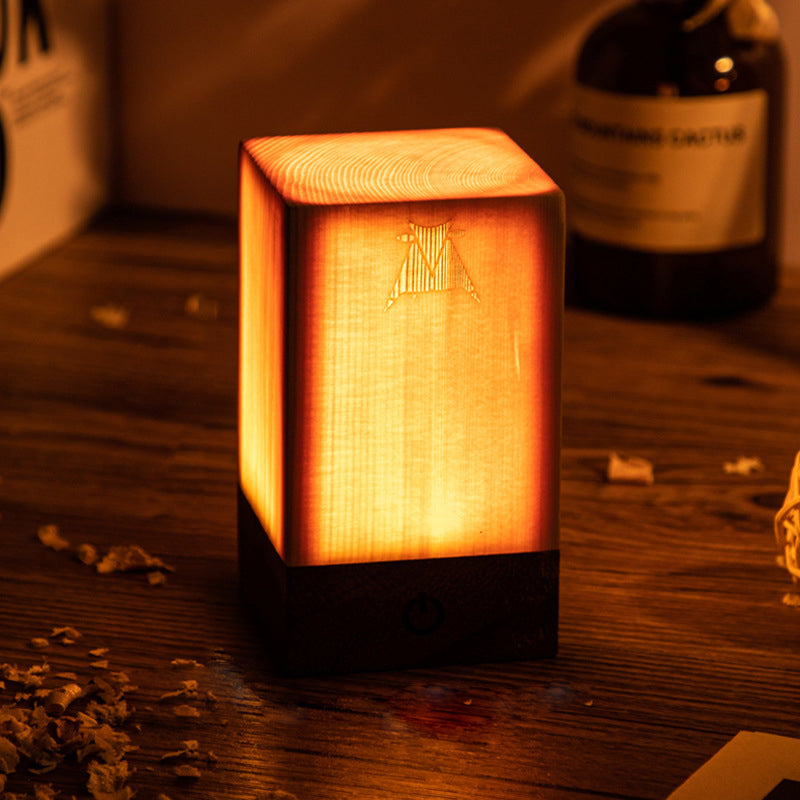 Stijlvolle LED Tafellamp - WoodGlow