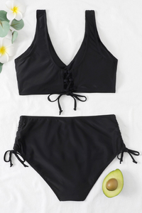Kleurrijke Bikini met Trekkoord en Twistdetail – Zaraï