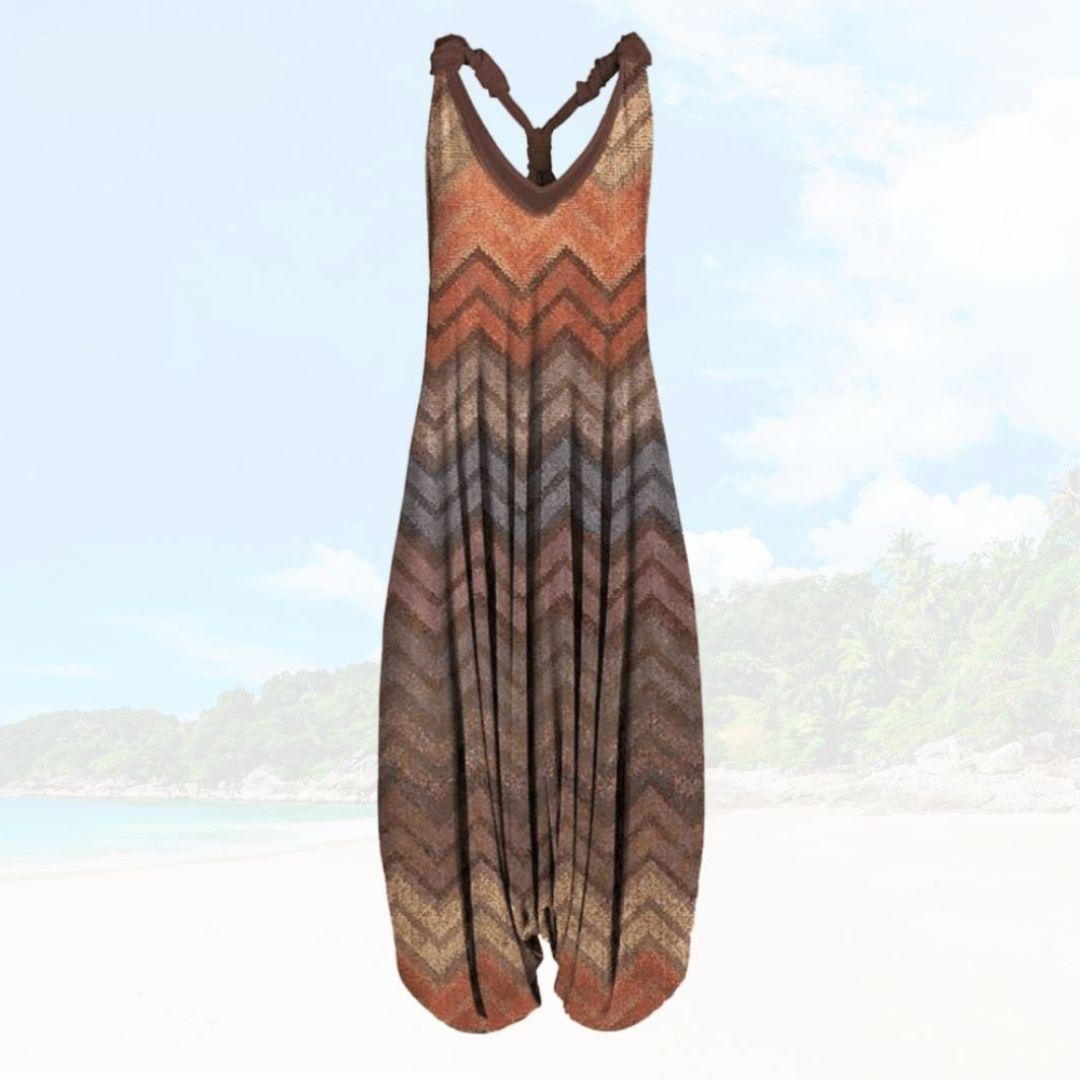Zomerse Dames Jumpsuit met Losse Pasvorm – Elenya