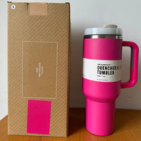 Vacuüm Geïsoleerde Beker met Deksel en Rietje - ThermoTumbler