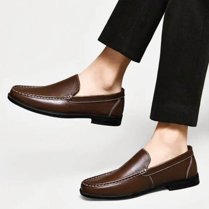 Italiaanse loafers van echt leer - Emilio