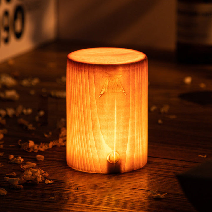 Stijlvolle LED Tafellamp - WoodGlow