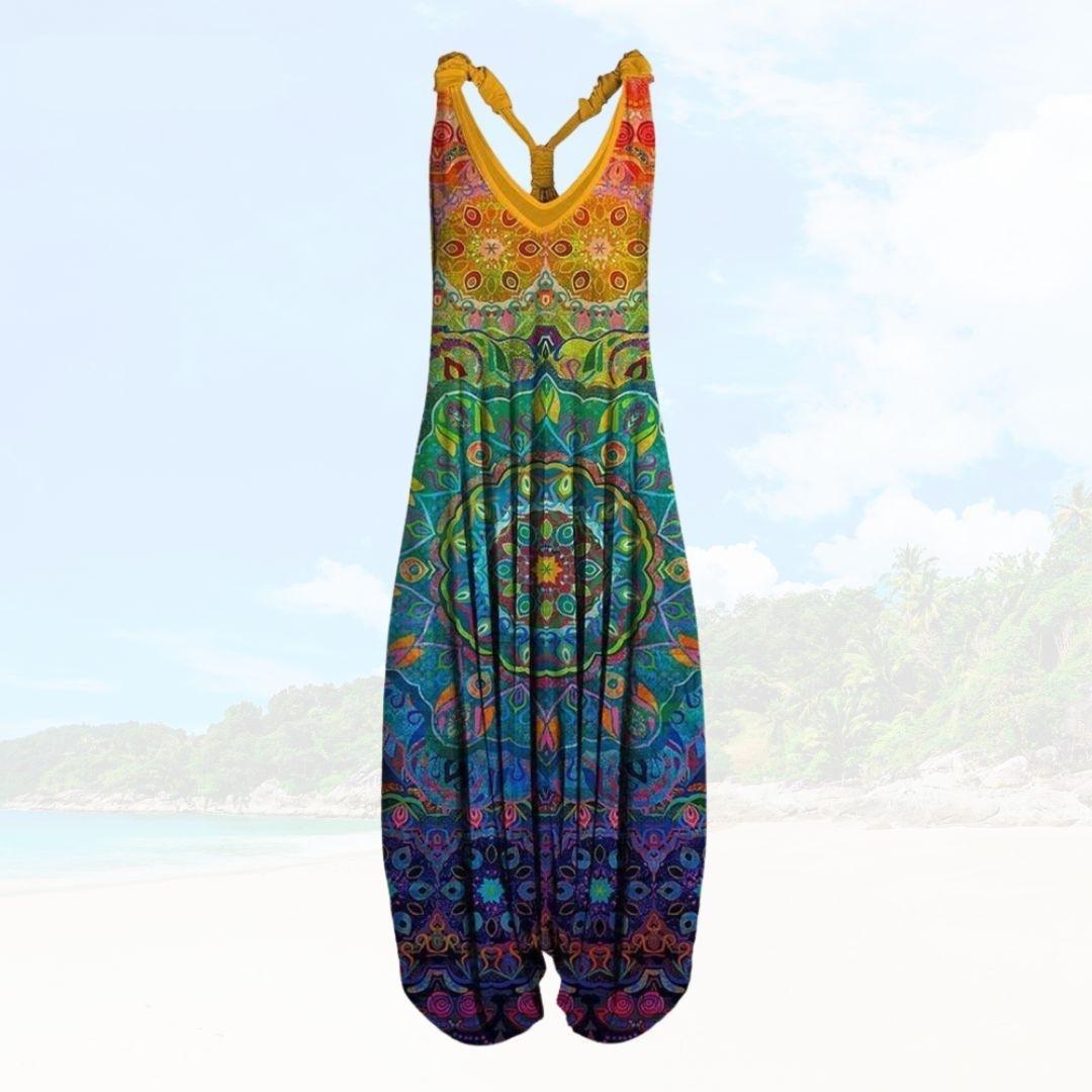 Zomerse Dames Jumpsuit met Losse Pasvorm – Elenya