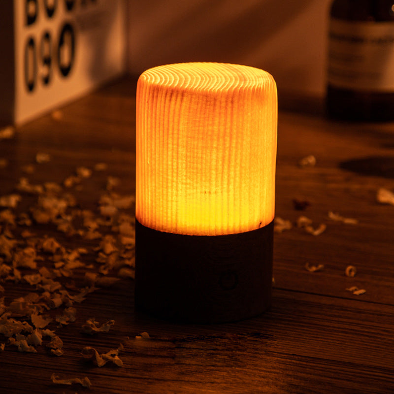 Stijlvolle LED Tafellamp - WoodGlow