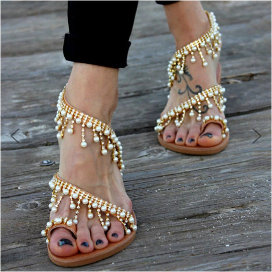 Orthopedische Dames Sandalen met Parelaccent – Amara