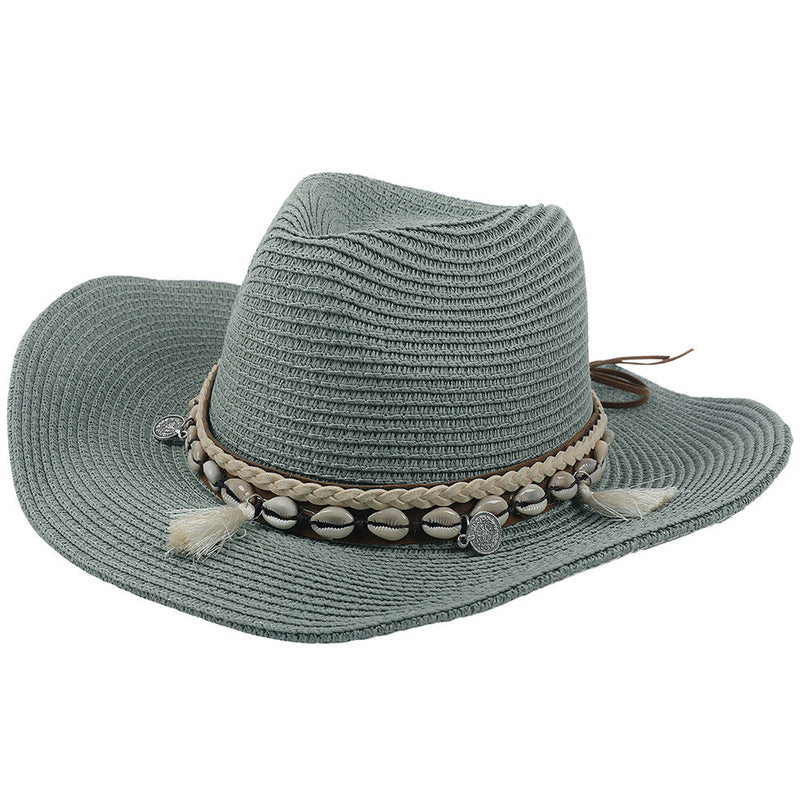 Lichte zomerhoed met schelpen en kwastjes – Jasmine
