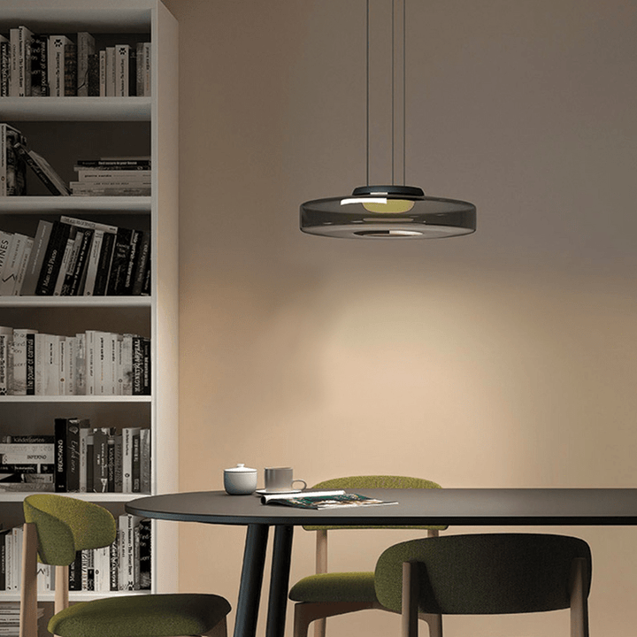 Moderne Glazen Hanglamp in Bauhaus Stijl - AuroraSphere