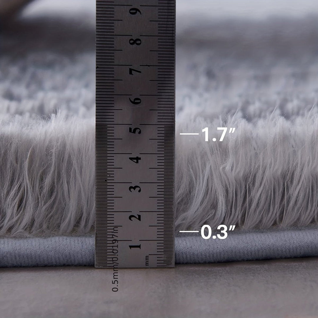 Rond Fluffy Vloerkleed - Clouda
