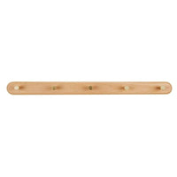 Wandkapstok van Hout met Messing Haken - LignaHook
