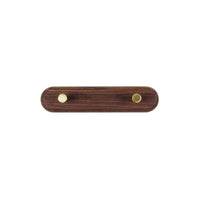 Wandkapstok van Hout met Messing Haken - LignaHook