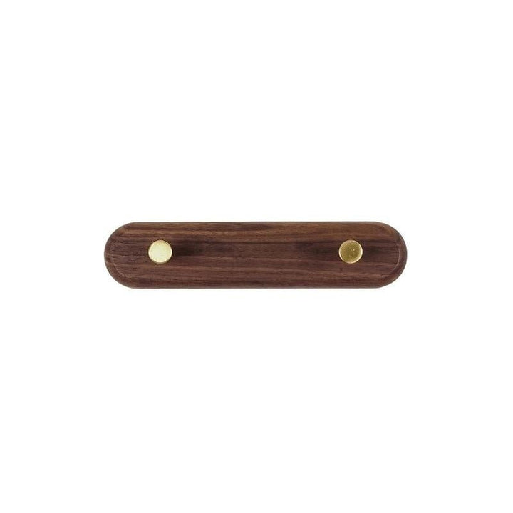 Wandkapstok van Hout met Messing Haken - LignaHook
