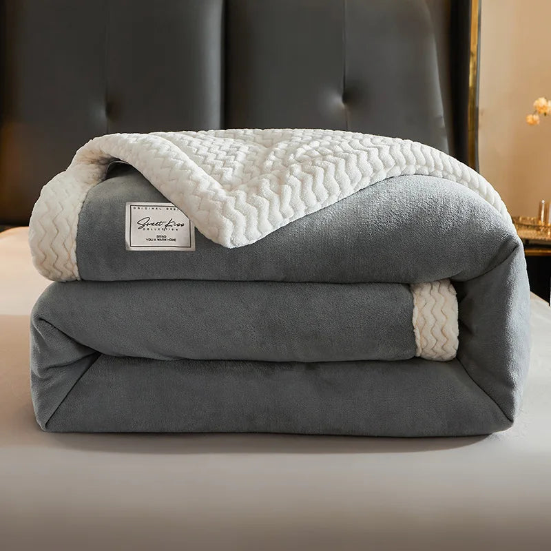 Luxe Winter Fleece Deken - CozyCuddle