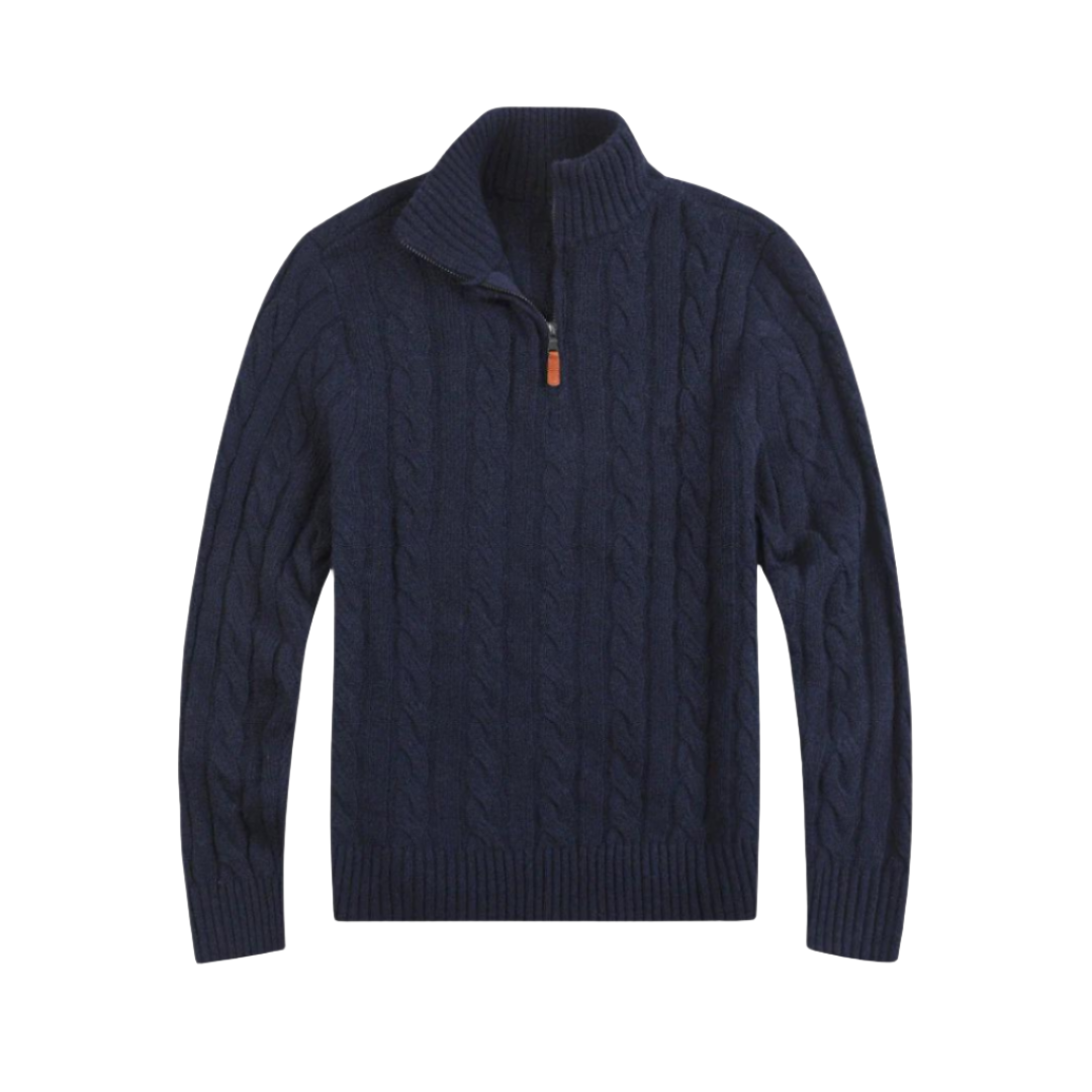 Comfortabele Heren Half Zip Sweater - Vincent