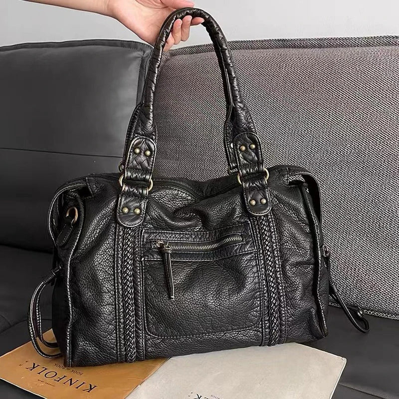 Vintage Leren Handtas - Marisol