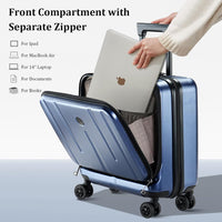 Compacte Hardshell Handbagagekoffer met Laptopcompartimenten en TSA-Slot