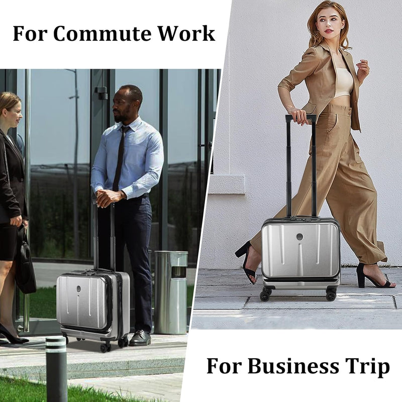 Compacte Hardshell Handbagagekoffer met Laptopcompartimenten en TSA-Slot