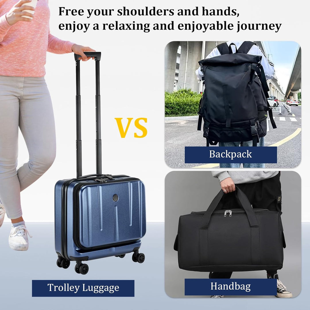 Compacte Hardshell Handbagagekoffer met Laptopcompartimenten en TSA-Slot
