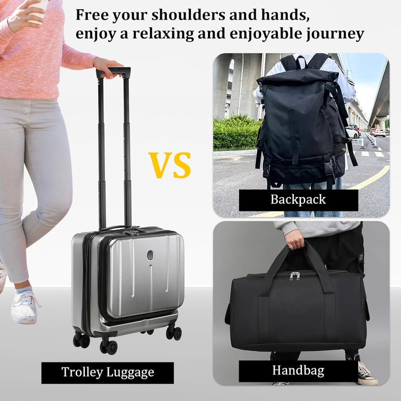 Compacte Hardshell Handbagagekoffer met Laptopcompartimenten en TSA-Slot