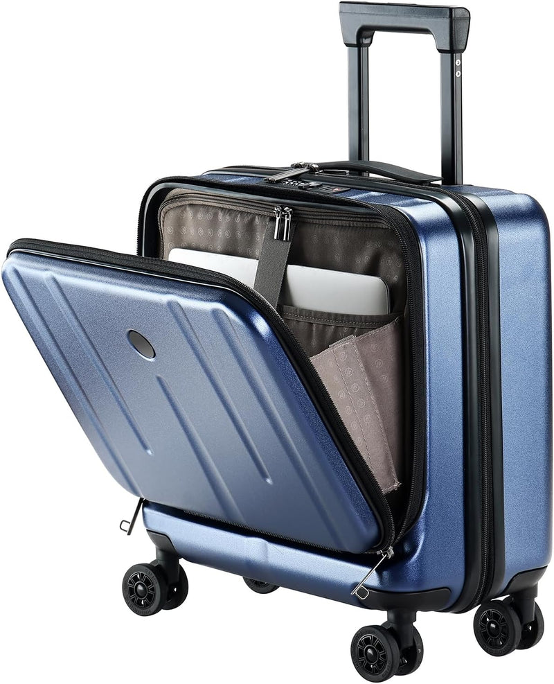Compacte Hardshell Handbagagekoffer met Laptopcompartimenten en TSA-Slot
