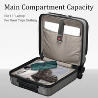 Compacte Hardshell Handbagagekoffer met Laptopcompartimenten en TSA-Slot
