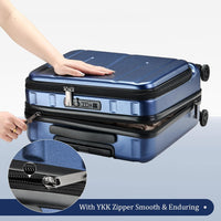 Compacte Hardshell Handbagagekoffer met Laptopcompartimenten en TSA-Slot
