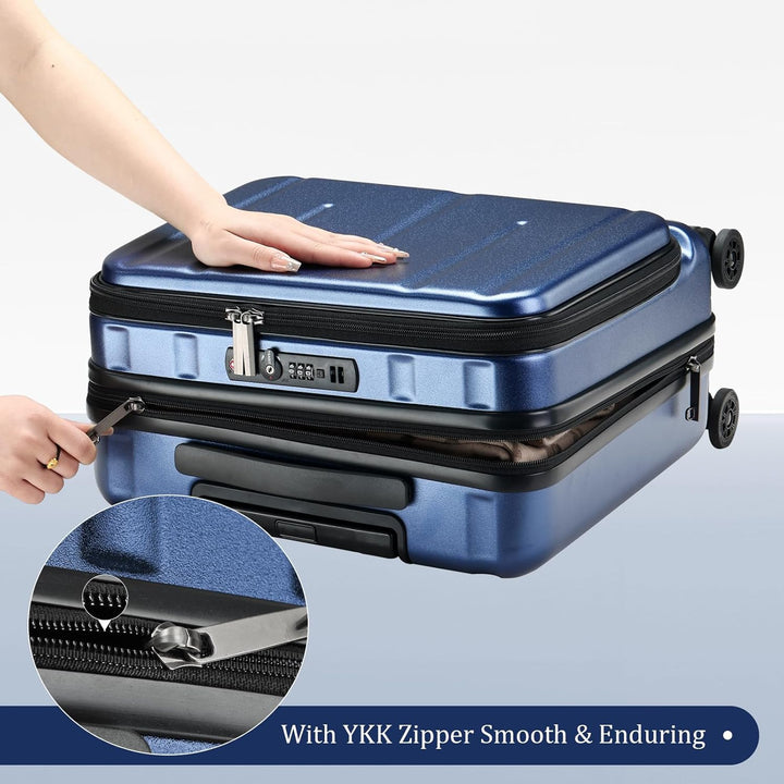 Compacte Hardshell Handbagagekoffer met Laptopcompartimenten en TSA-Slot