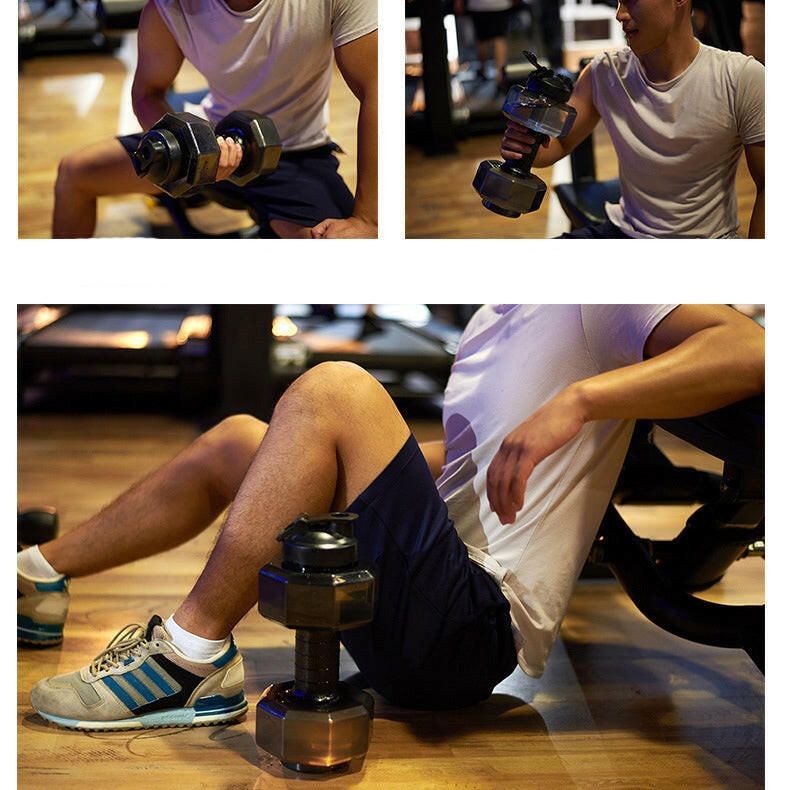 Dumbbell Waterfles voor Fitness en Hydratatie - HydraBell