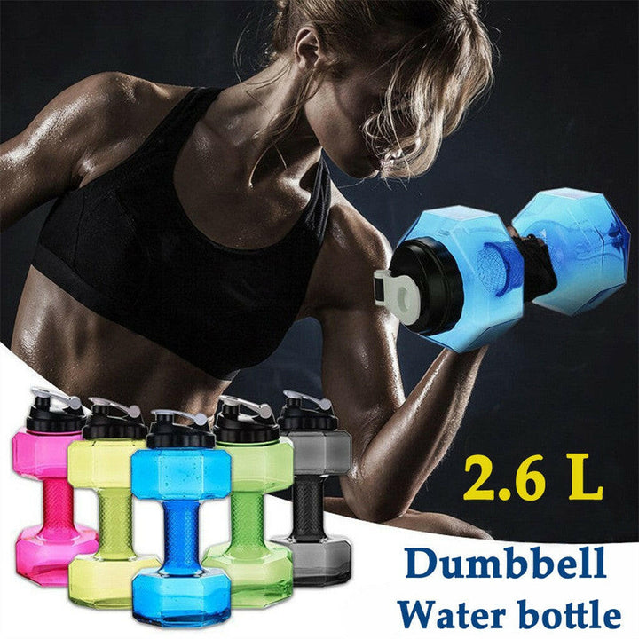 Dumbbell Waterfles voor Fitness en Hydratatie - HydraBell