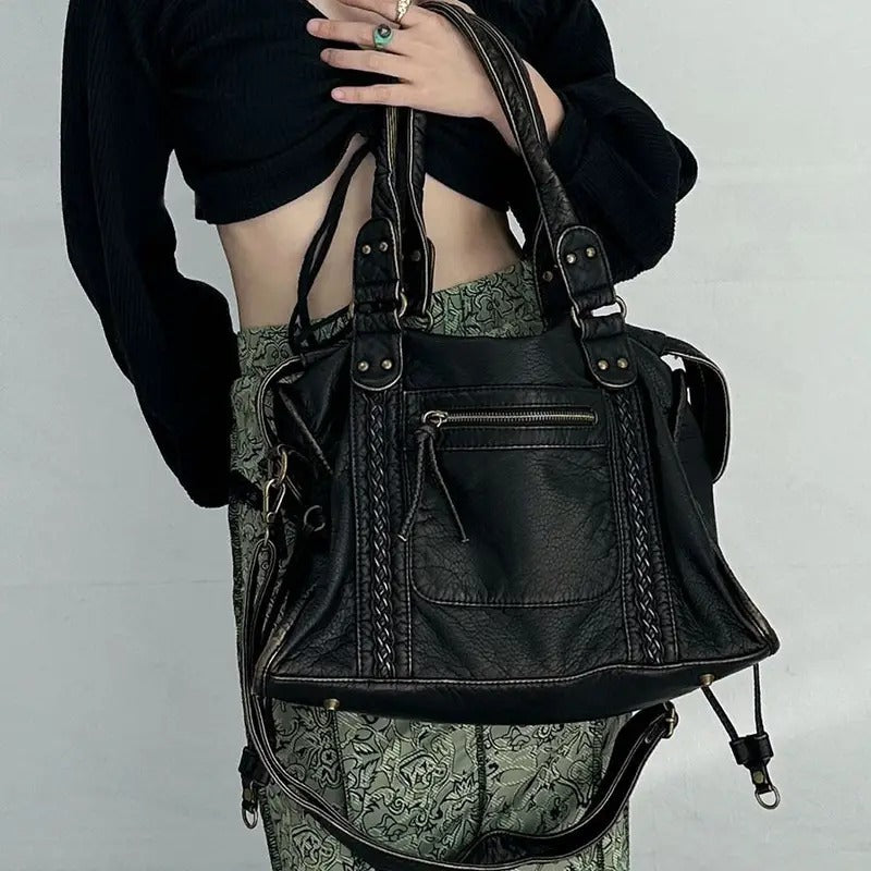 Vintage Leren Handtas - Marisol