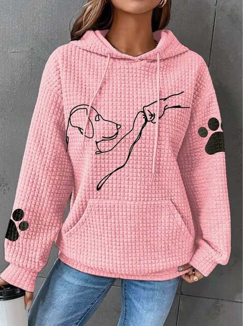 Warme Dames Hoodie met Hondendesign – Selma
