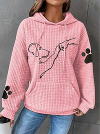 Warme Dames Hoodie met Hondendesign – Selma