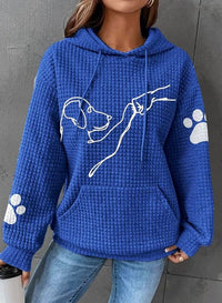 Warme Dames Hoodie met Hondendesign – Selma